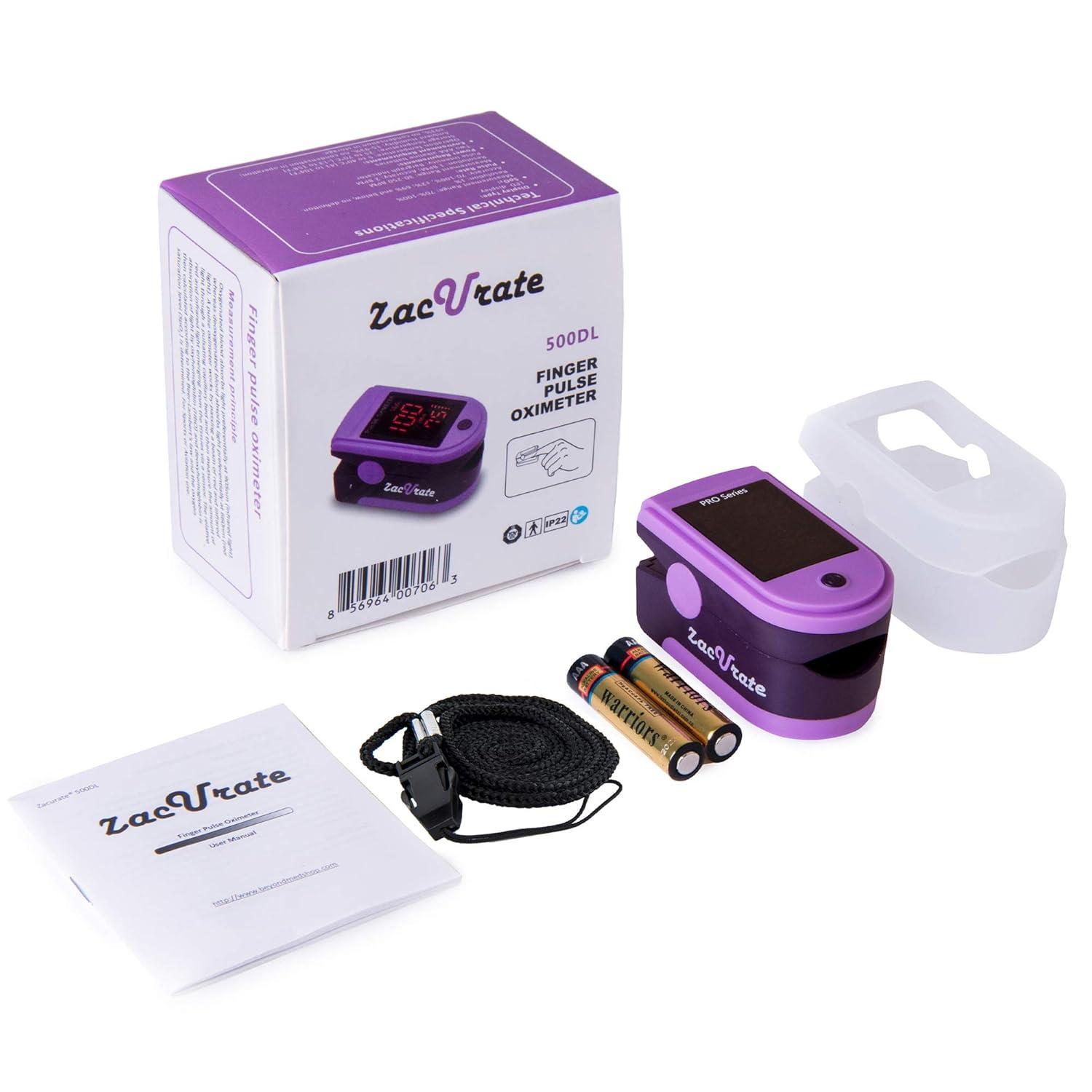 Best Fingertip Pulse Oximeter – Zacurate 500DL Blood Oxygen Monitor Review