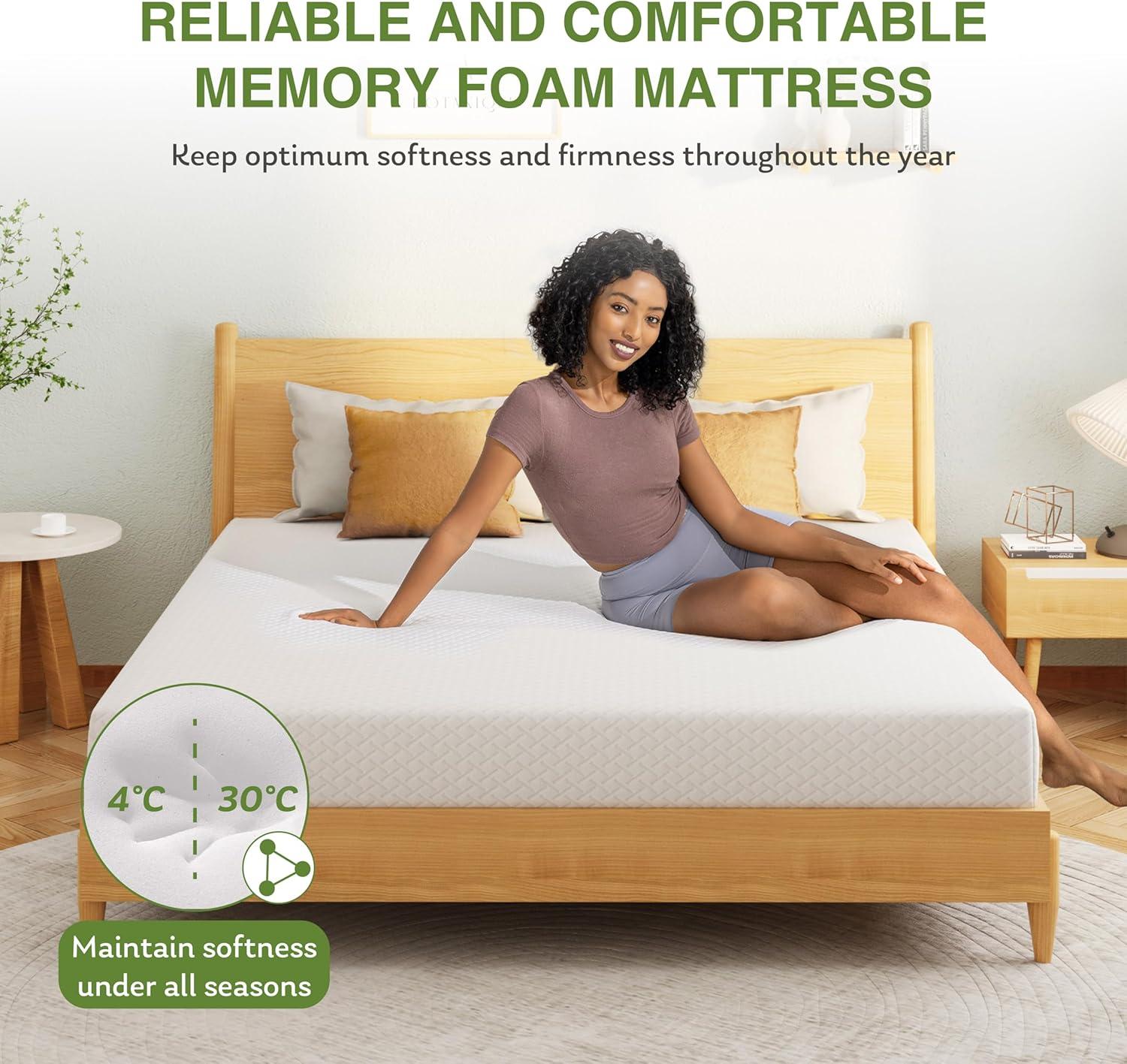 Best Twin Mattress – EGOHOME Memory Foam with Cooling Green Tea Gel Review